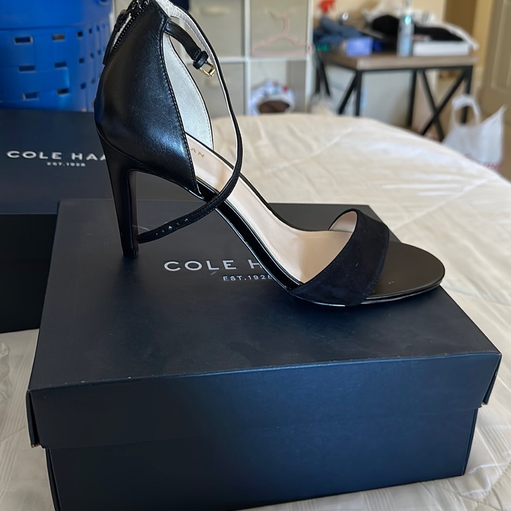 They are Cole Haan Black Heels never worn before still in the original wrapping